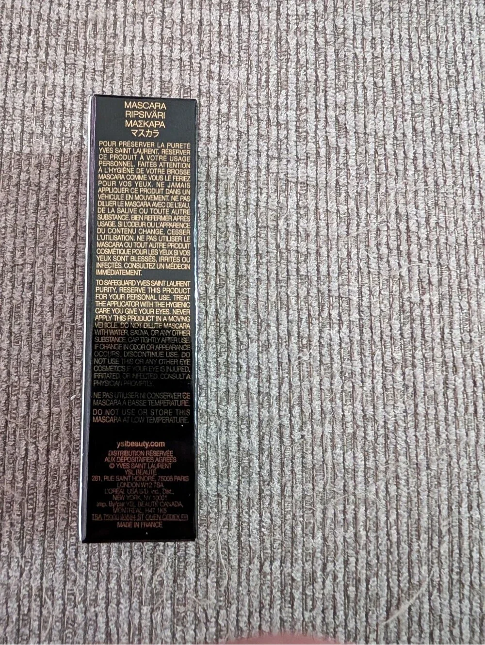 YSL Yves Saint Laurent Lash Clash Extreme Volume Mascara Black Travel NIB